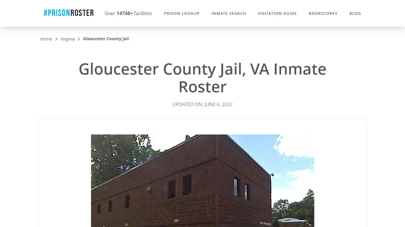 Gloucester County Jail, VA Inmate Roster